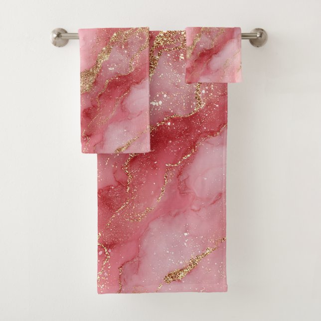 Un fondo de mármol rosa lujoso (In situ)