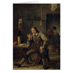 Un fumador que se inclina en una tabla, 1643