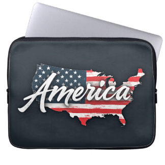 Un funda portátil con Estados Unidos
