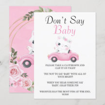 Un gato bonito, un coche rosa, no digas tarjetas p