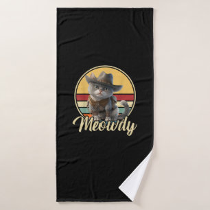Un Gato Cowboy Funny Mashup Meow Howdy Kitten Aver