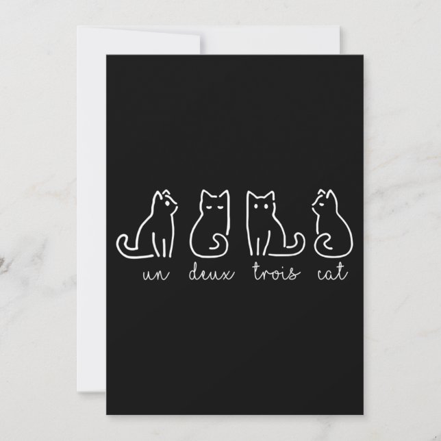 Un gato de un deux trois francés Kitty (Anverso)