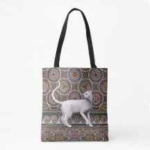 Un gato en la bolsa de mosaico