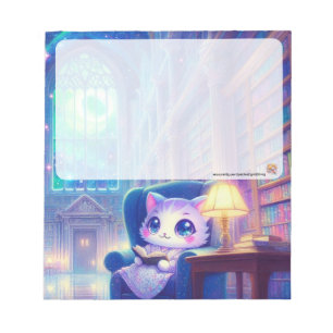 Un gato en la libreta de la biblioteca