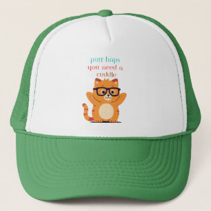Un gato lindo "Quizá necesitas un gorro de camión"
