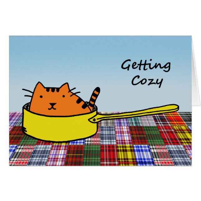 Un gato Naranja y acogedor en el pan amarillo (Anverso (Horizontal))