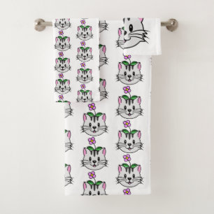 Un gato Personalizado con flor en la cabeza