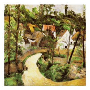 Un giro en el camino Paul Cezanne Poster