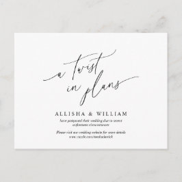 Un giro en los planes, Aplazamiento de invitación 