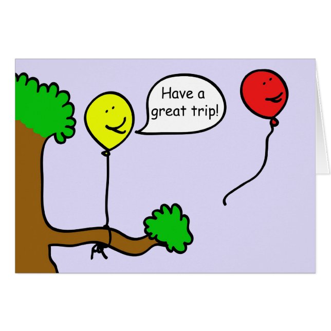 Un globo recorriendo un viaje (Anverso (Horizontal))