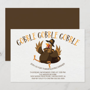 Un gobble chispeante invitación a dar gracias a Tu