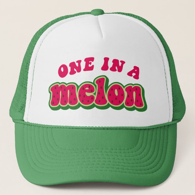 Un gorro de sombrero de béisbol en Melón (Anverso)
