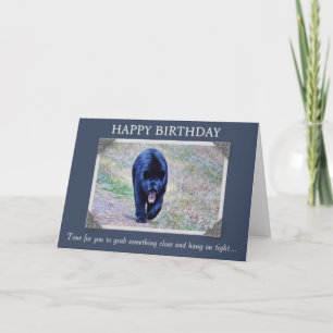 ¡Un gran abrazo de oso de cumpleaños! Tarjeta de c