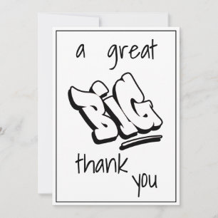 Un gran agradecimiento negrita texto de tipografía