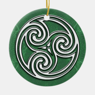 Un gran ornamento céltico o irlandés de la foto