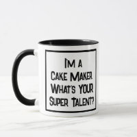 Un gran talento para hacer pasteles. Dos tazas de
