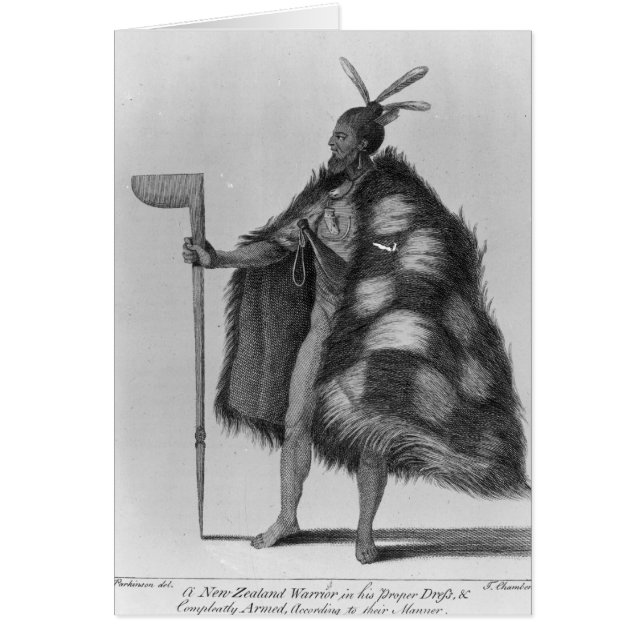 Un guerrero de Nueva Zelanda (Frente)