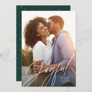 Un guion alegre y moderno, un Navidad con fotos ve