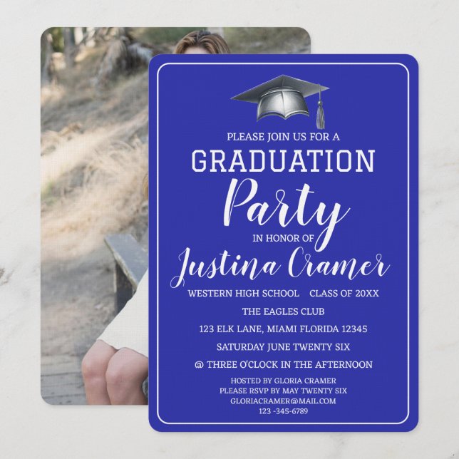 Un hito importante: Invitación fotográfica (Anverso / Reverso)