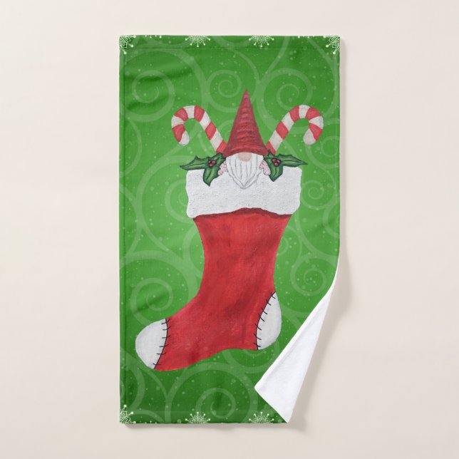 Un hogar de pequeños Navidades rebosante de canes  (Toalla de mano)
