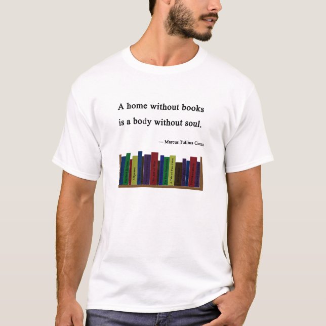 Un hogar sin la camiseta básica de los libros (Anverso)
