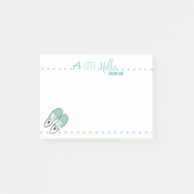 Un hola poco casual de mí notas pegajosas (Anverso)