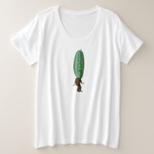Un hombre gracioso Big Green Pickle Head Brown Sui