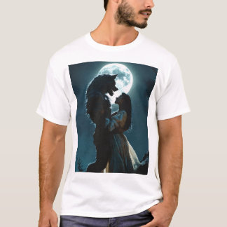 Un hombre lobo es una camiseta desgarradora