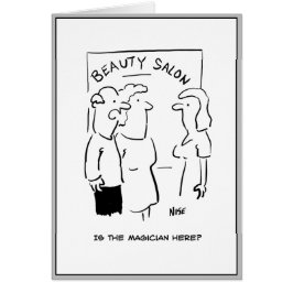 Un hombre pidió un mago en un salón de belleza.