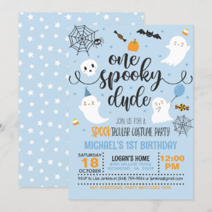 Un Hombre Tonto Costume Invitación al Cumpleaños