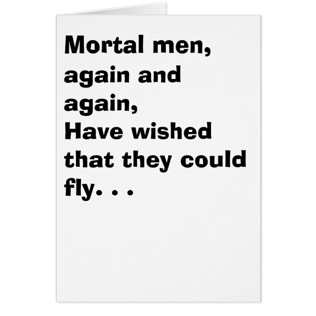 Un hombre y una mosca (Frente)