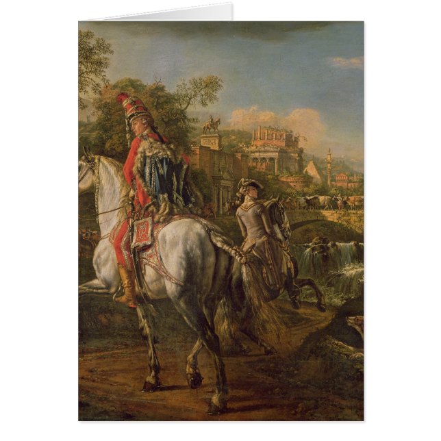 Un húsar a caballo, 1773 (Frente)