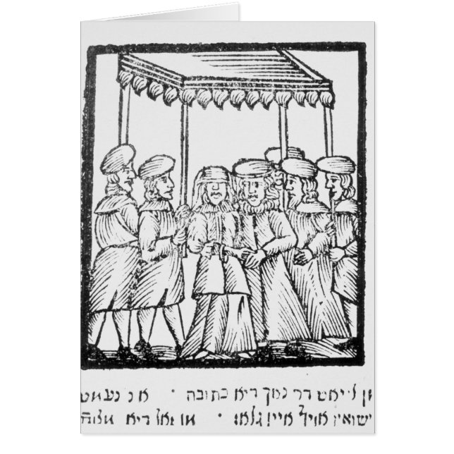 Un ilustracion de un boda judío (Frente)
