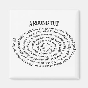 Un imán circular de tuit
