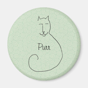 Un imán contento del gatito