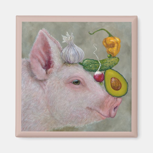 Un imán de almuerzo bien equilibrado (Frente)