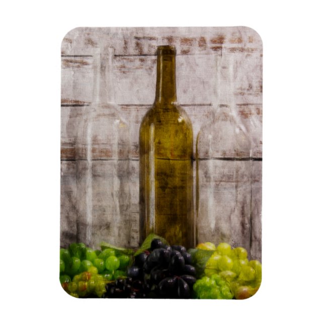 Un imán de arte digital de Echo of Wine (Vertical)