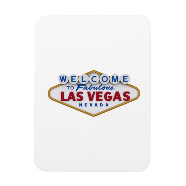 un imán de diseño fresco bienvenida a las vegas (Vertical)