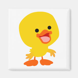 Un imán de duckling para Personalizado sonriente