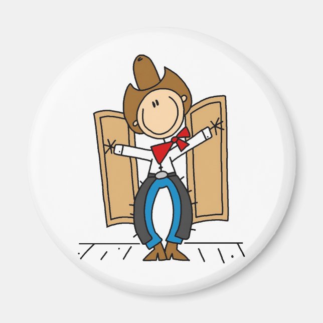 Un imán de entrada de vaquero (Frente)