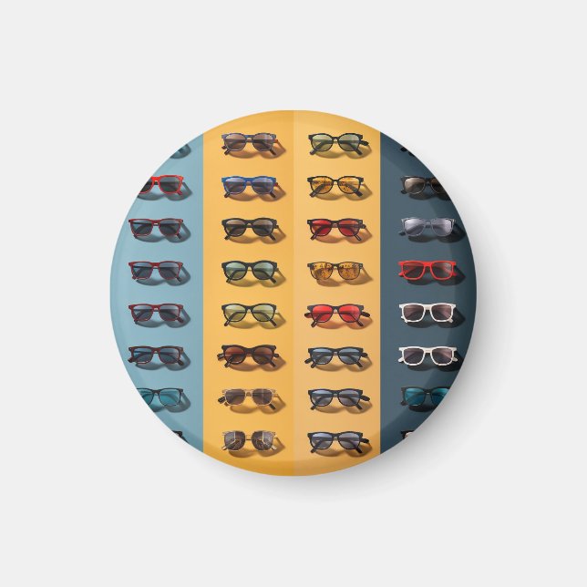 Un imán de gafas de sol, una insignia genial (Frente)