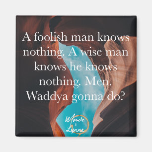 Un imán de hombre tonto