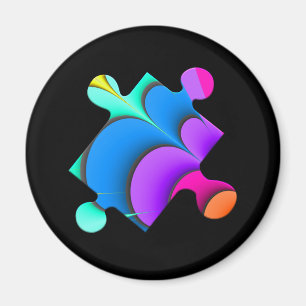 Un imán de la pieza del rompecabezas