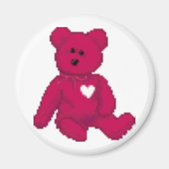 un imán de oso de peluche (Frente)