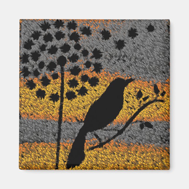 Un imán de pájaro entre las plumas (Frente)