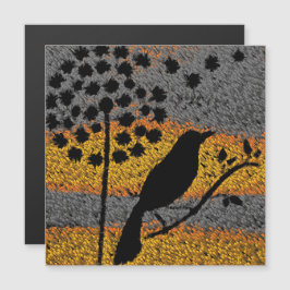 Un imán de pájaro entre las plumas