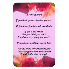 Un imán de poema sobre el estado mental