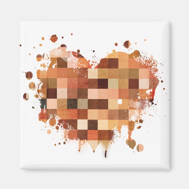 Un imán del corazón mundial (Frente)