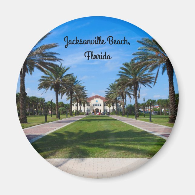 Un imán frigorífico de Jacksonville Beach, Florida (Frente)