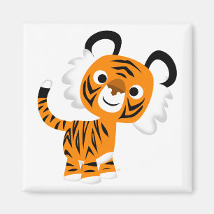 Un imán inquisitivo del tigre Personalizado